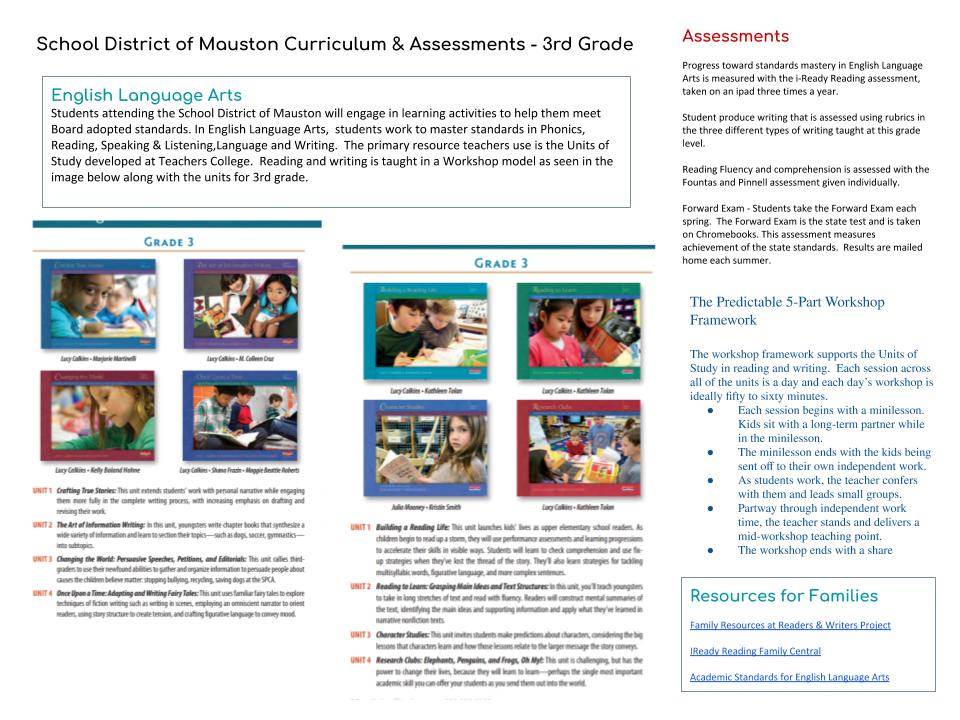 3rd Grade Curriculum PDF