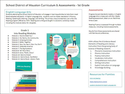 Grade 1 ELA and Math Curriculum Photo Link