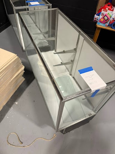 MHS 13 Glass Display case W 4’ D 20” 1/2
