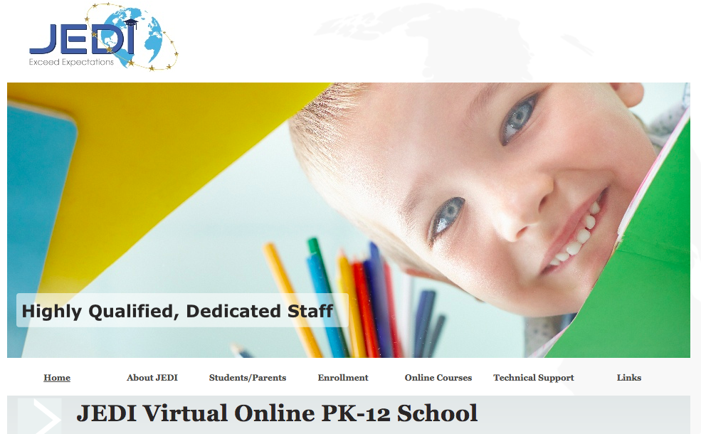 Image of student with tagline Highly Qualified, Dedicated Staff