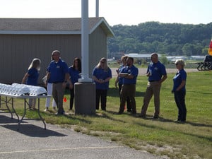 Board Members and Administration before ceremony