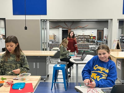 Grayside students working in the Makerspace.