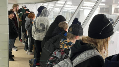 Students visit Babcock Dairy Store to learn how they make ice cream and cheese.