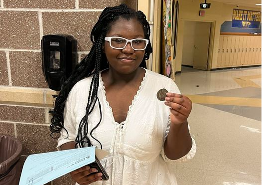 Iyana Blair took home the silver medal for her Expository Speech on January 29.