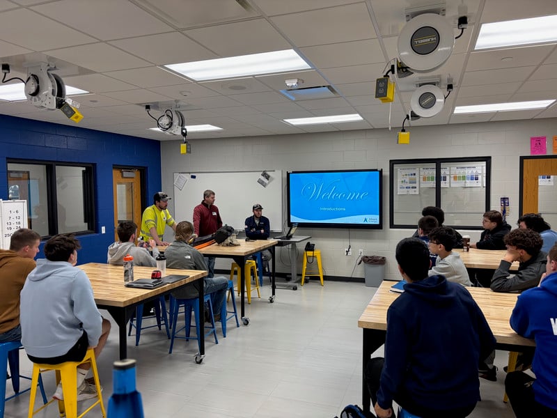 Construction Tech I students learn about different facets of the construction industry.