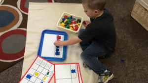 Child learning while playing